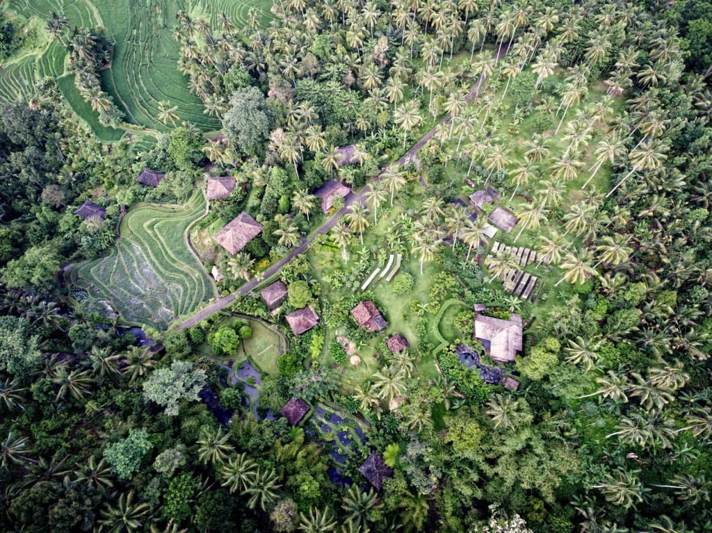 Bali Eco Stay from the air